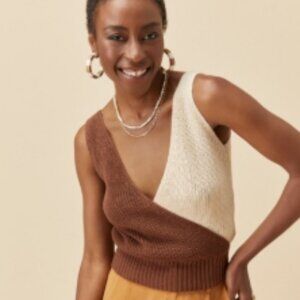 FRANCESCA'S JUN & IVY WOMENS 2 TONE KNIT S BNWT!🆕⌚📦🏃💨🚚